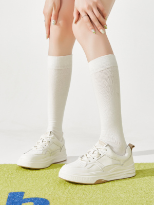 软底平跟小白鞋子女2023年新款香香莉官方韩版百搭休闲厚底板鞋秋