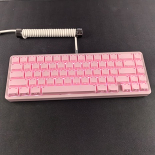 XVXH粉色小光喵键帽侧刻透光适配迈从Ace68魔导士ATKRS7前行者X87
