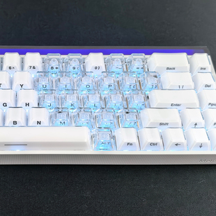 XVXH果冻水晶爱心键帽侧刻适配made68迈从Ace68魔导士EV63wooting