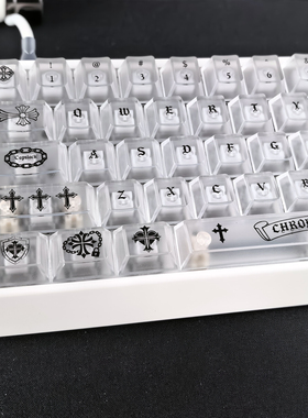 XVXH克罗心雾透键帽适配wooting迈从Ace68/G87魔导士EV63 made68