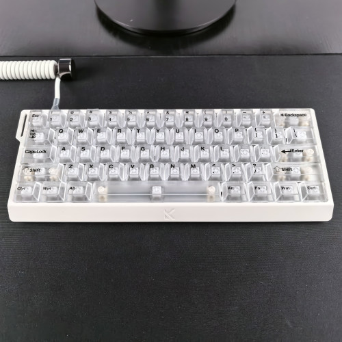 XVXH白雾透键帽正刻黑字适配小蜜蜂made68迈从Ace60前行者X87夜魔