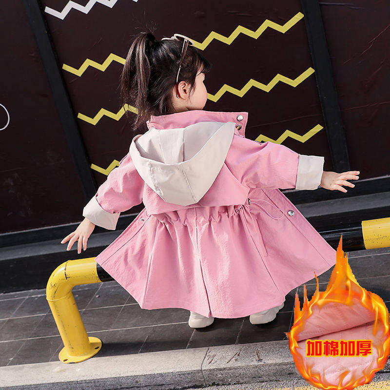 女童外套秋冬2019新款韩版女儿童洋气加厚小女孩长款风衣宝宝秋装|ruв категории Детская одежда, пальто/пиджак/пальто, ветровка - от Buy2taobao.com для оказания профессиональной услуги покупки агента Taobao