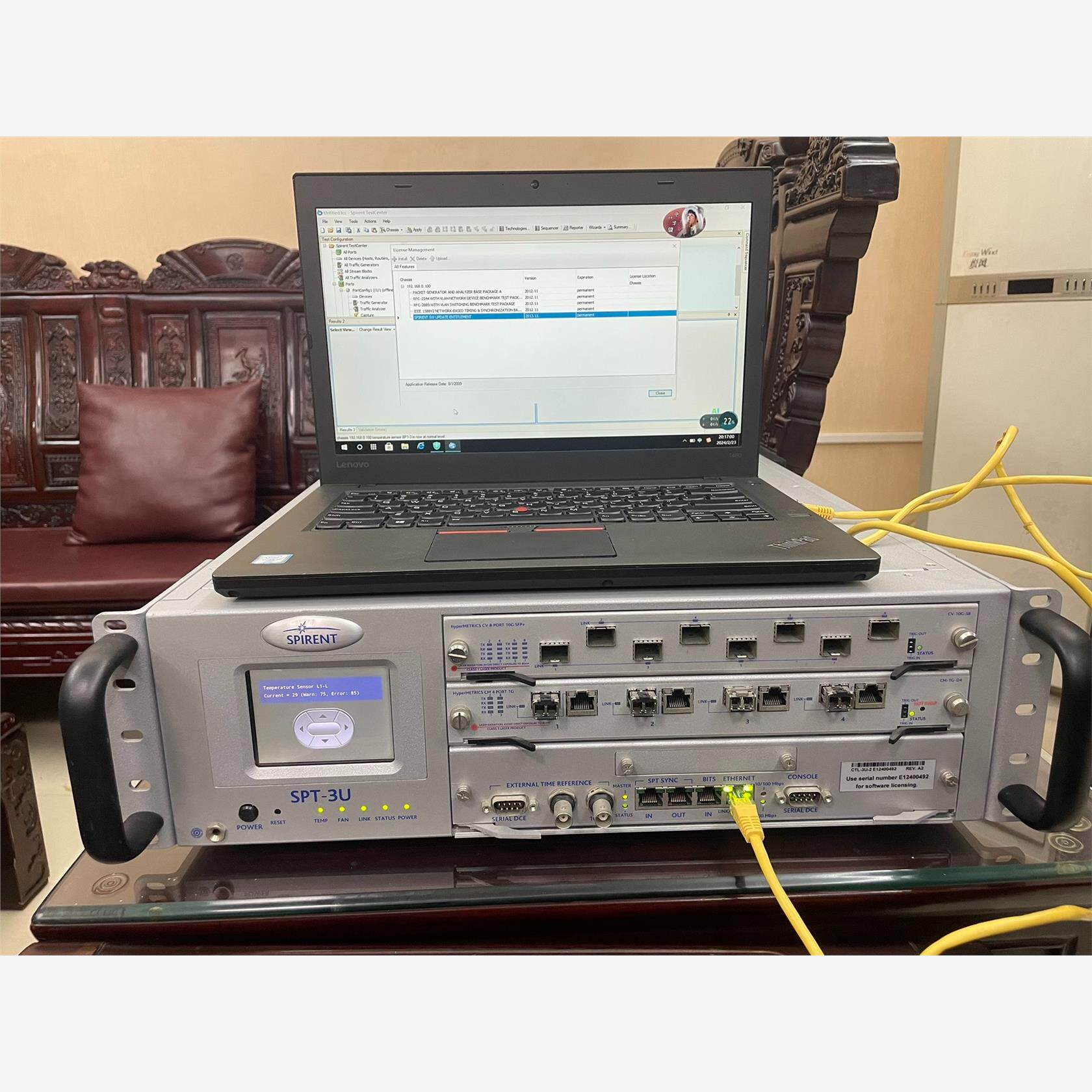 spirent思博伦spt-3u网络测试仪