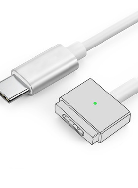 适用于magsafe2苹果笔记本充电线macbook快充线 pd60w充电C转T头