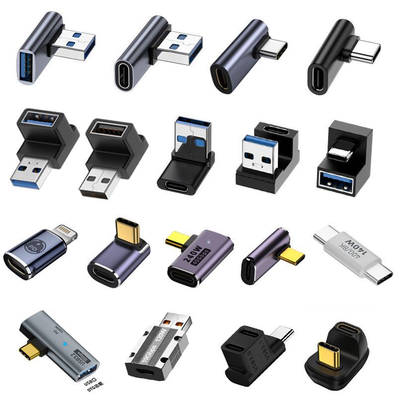 USB转接头USB母转USB公适用于手机笔记本U型充电OTG转换器40GBPS