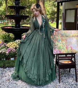 【现货】余生原创洛丽塔维纳斯女神生日礼服成人礼公主裙度假长裙