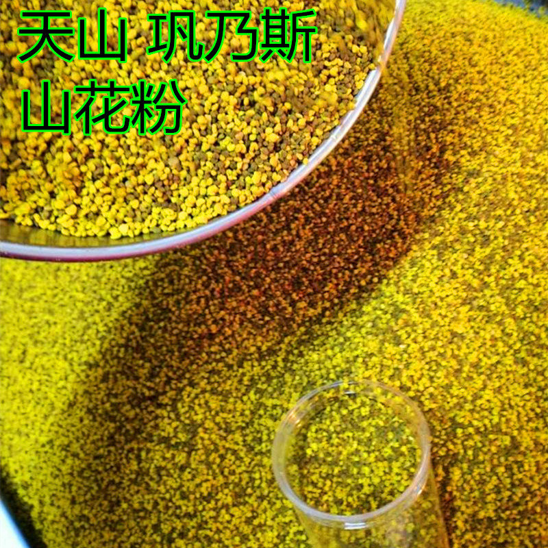 新疆天山巩乃斯山花粉未破壁无添加泡水500克包邮