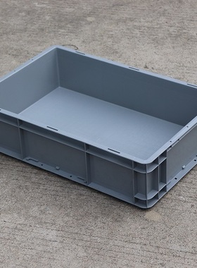 灰色物流箱大号塑料箱子长方形周转筐大胶箱转运盒子胶框收纳筐子