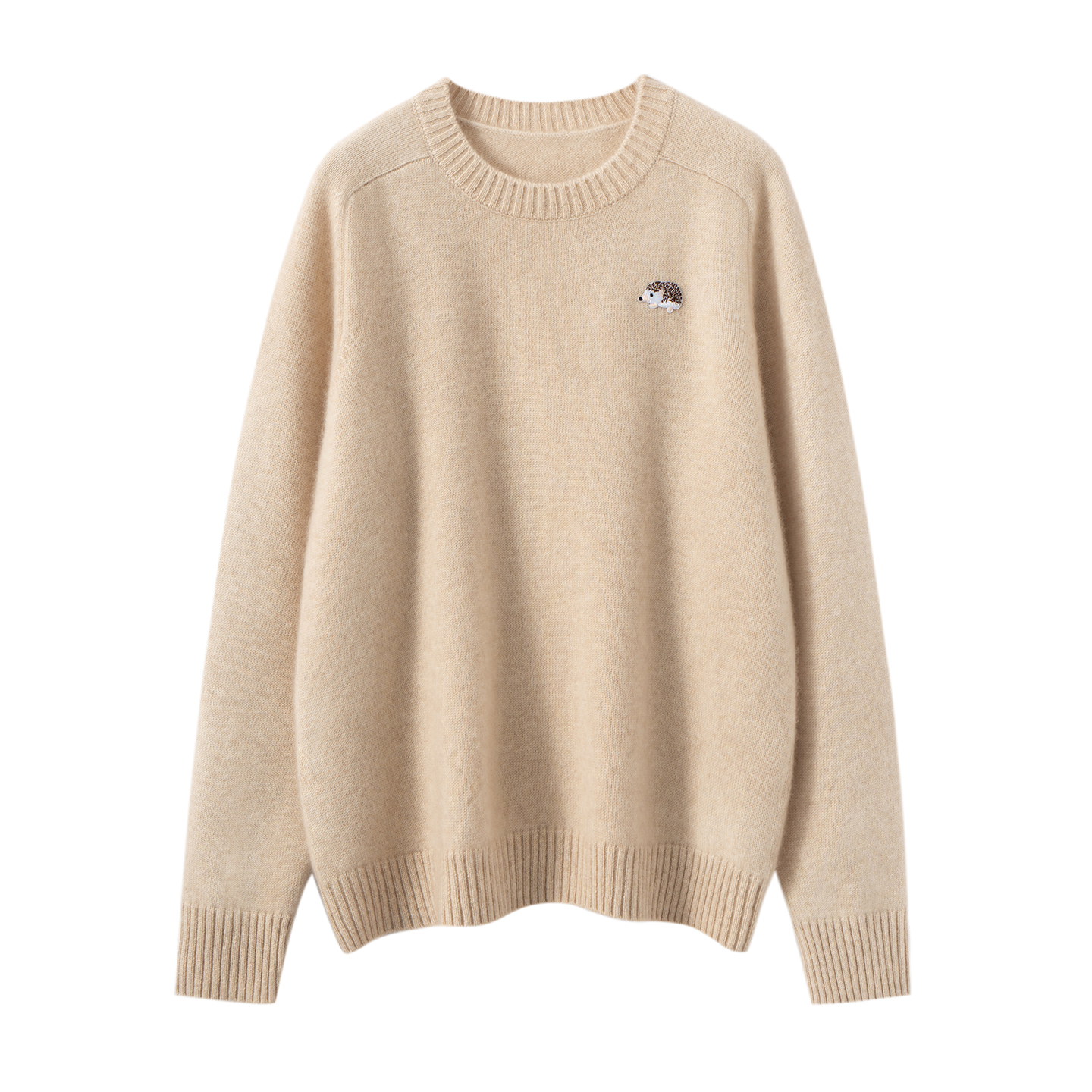 2025新款秋冬100%纯山羊绒衫女圆领软糯加厚针织衫宽松毛衣打底衫