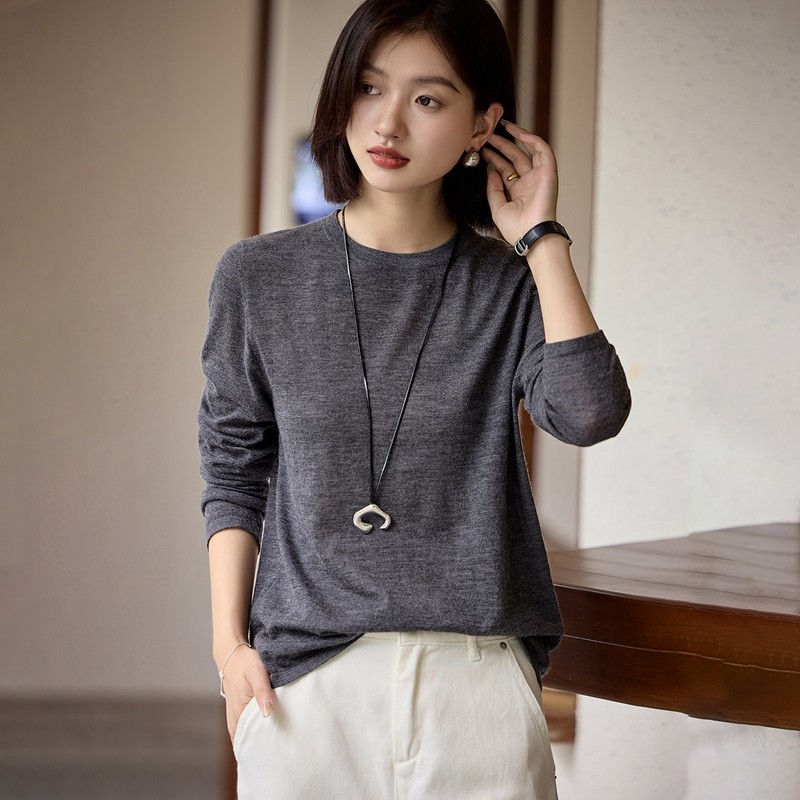 2025秋冬新款100%山羊绒衫女圆领超细精纺宽松显瘦百搭针织打底衫,女装/女士精品,羊绒衫,淘宝优惠券,粉丝福利购,淘宝优惠卷