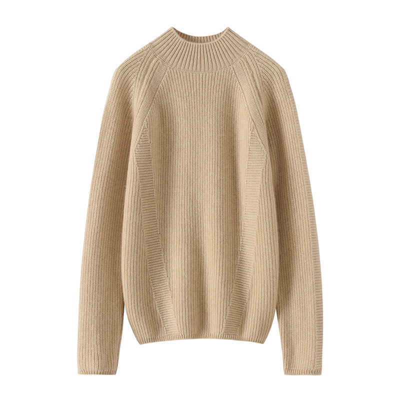 2025秋冬新款100%纯山羊绒衫女半高领加厚宽松针织打底衫百搭毛衣,女装/女士精品,羊绒衫,淘宝优惠券,粉丝福利购,淘宝优惠卷