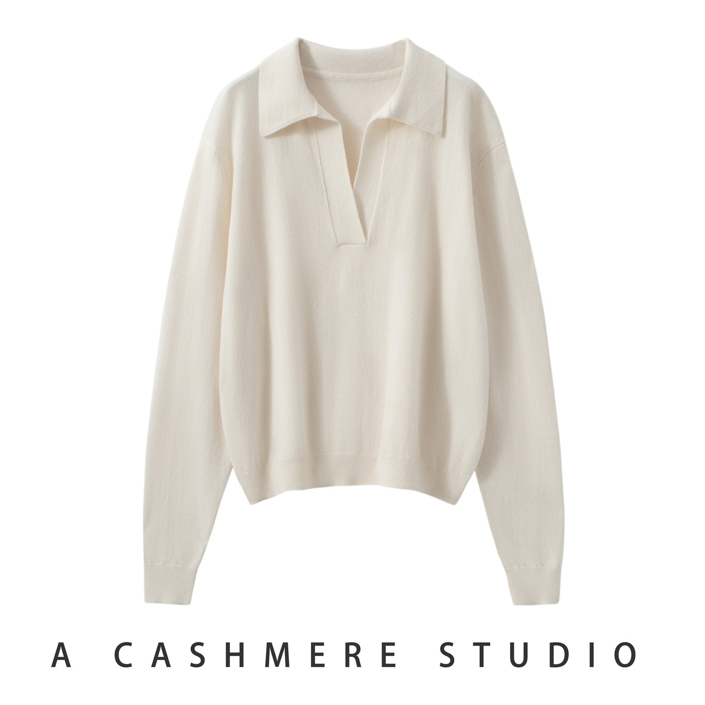 轻奢高级感100%纯山羊绒衫女翻领针织打底衫宽松慵懒时尚内搭上衣,女装/女士精品,羊绒衫,淘宝优惠券,粉丝福利购,淘宝优惠卷