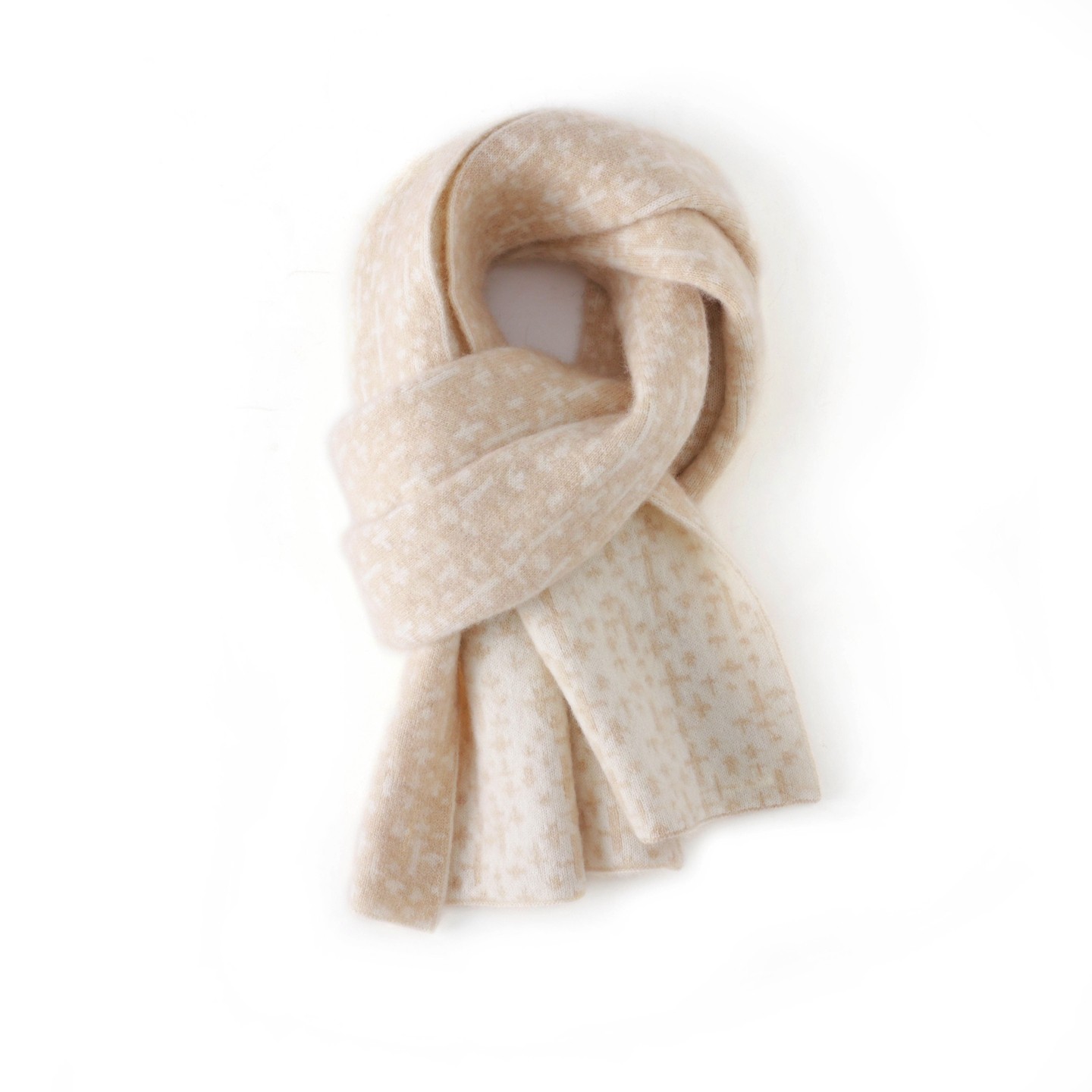 2025秋冬新款100%山羊绒针织时尚纯色羊绒围巾女简约百搭保暖围脖