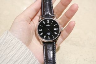 瑞士西马cyma商务简约休闲自动机械皮带男士腕表 现货 保修