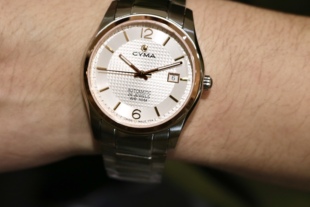 瑞士CYMA西马商务休闲男士精钢自动机械腕表 低折扣 现货 保修