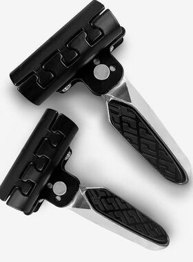 护杠脚踏电动车保险杠可折叠承重王金属材质搁脚放脚摩托车脚蹬