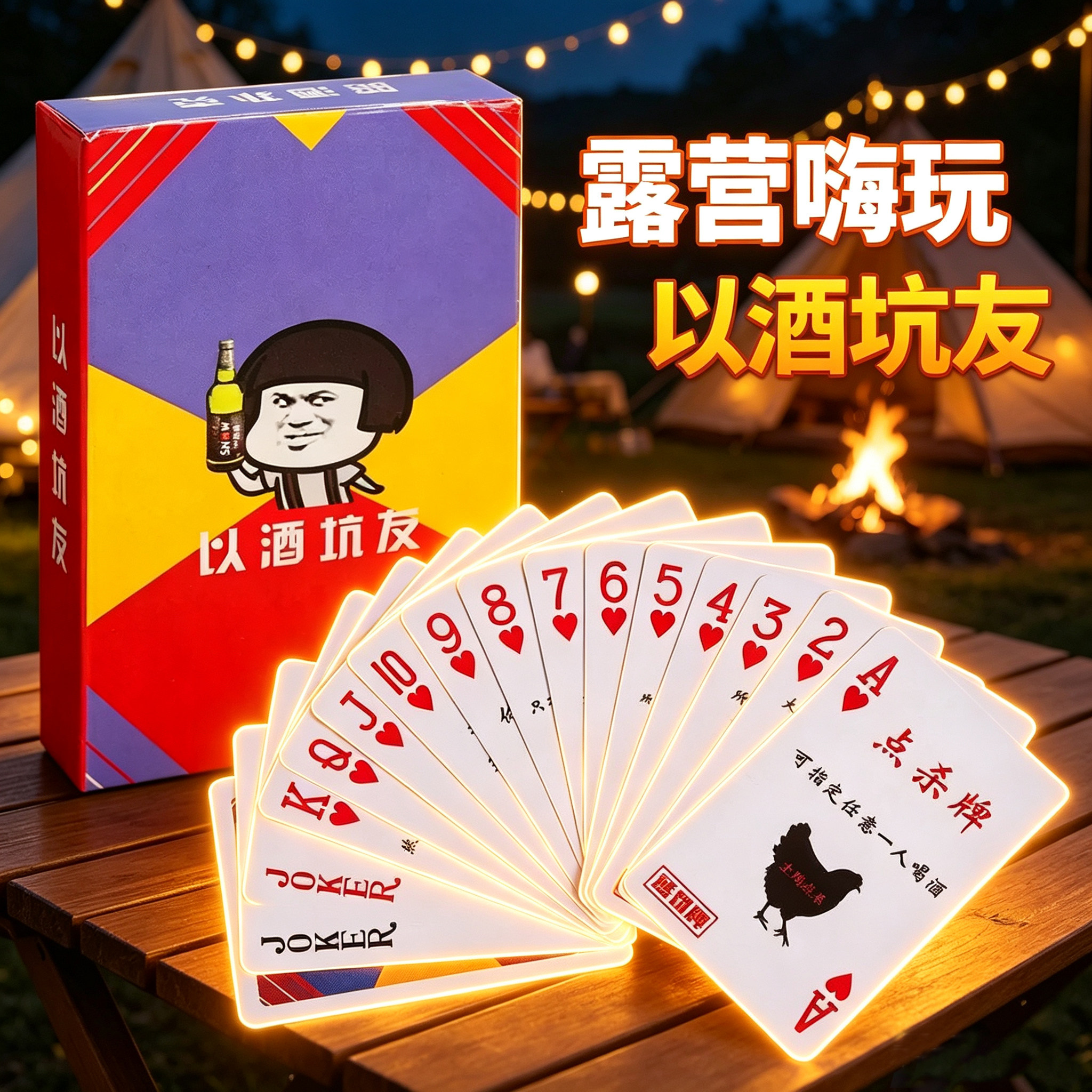 酒桌塑料扑克牌桌游酒令陪酒酒吧KTV游戏朋友聚会小姐喝酒娱乐卡