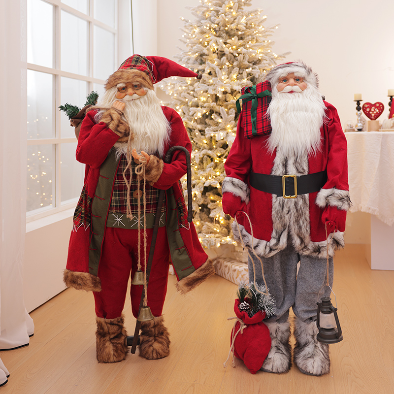 2025年新款圣诞节大号迎宾圣诞老人装饰品圣诞树装饰挂件