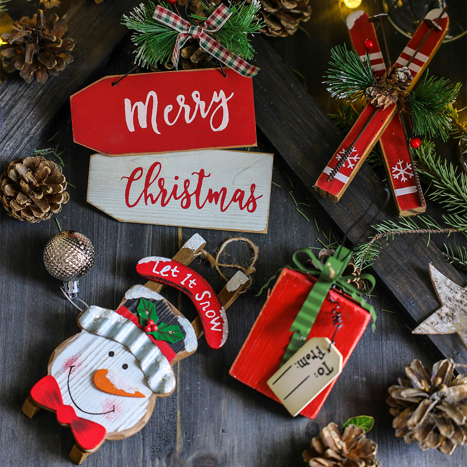 莘蝶圣诞节新款美式装饰挂件