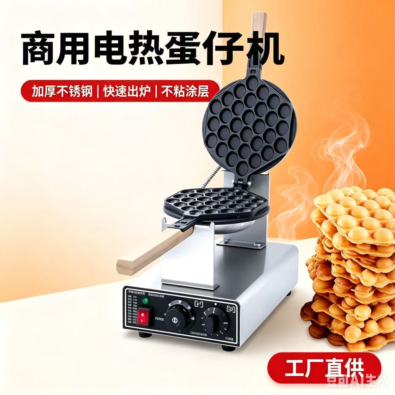 鸡蛋仔机商用摆摊电热蛋仔饼干机蛋糕鸡蛋仔机器鸡蛋饼锅烤饼机