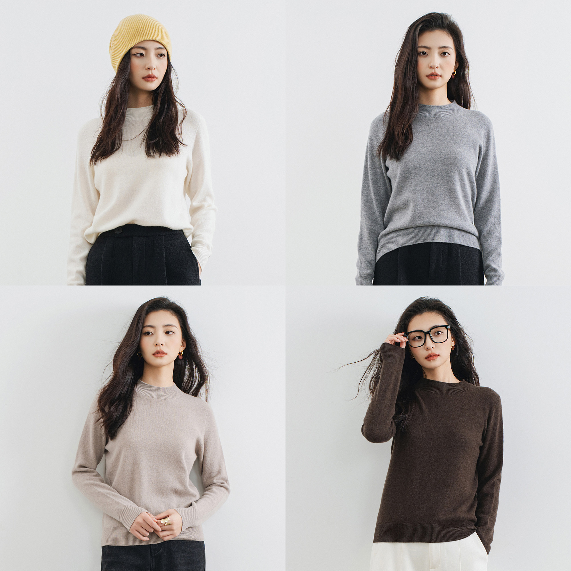 梭家｜我们的歌｜四色美丽诺羊毛基础款针织衫秋冬女毛衣打底衫,女装/女士精品,毛针织衫,淘宝优惠券,粉丝福利购,淘宝优惠卷