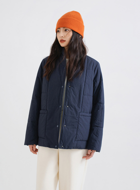 梭家｜思念轨迹｜新雪丽棉服高校保暖 棉丝混纺长袖轻中式外套