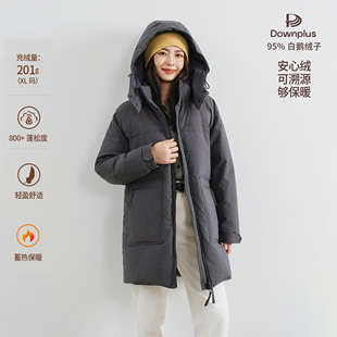 梭家|月亮忘了|匈牙利进口95白鹅绒黑茶灰匹马棉工装高端羽绒服