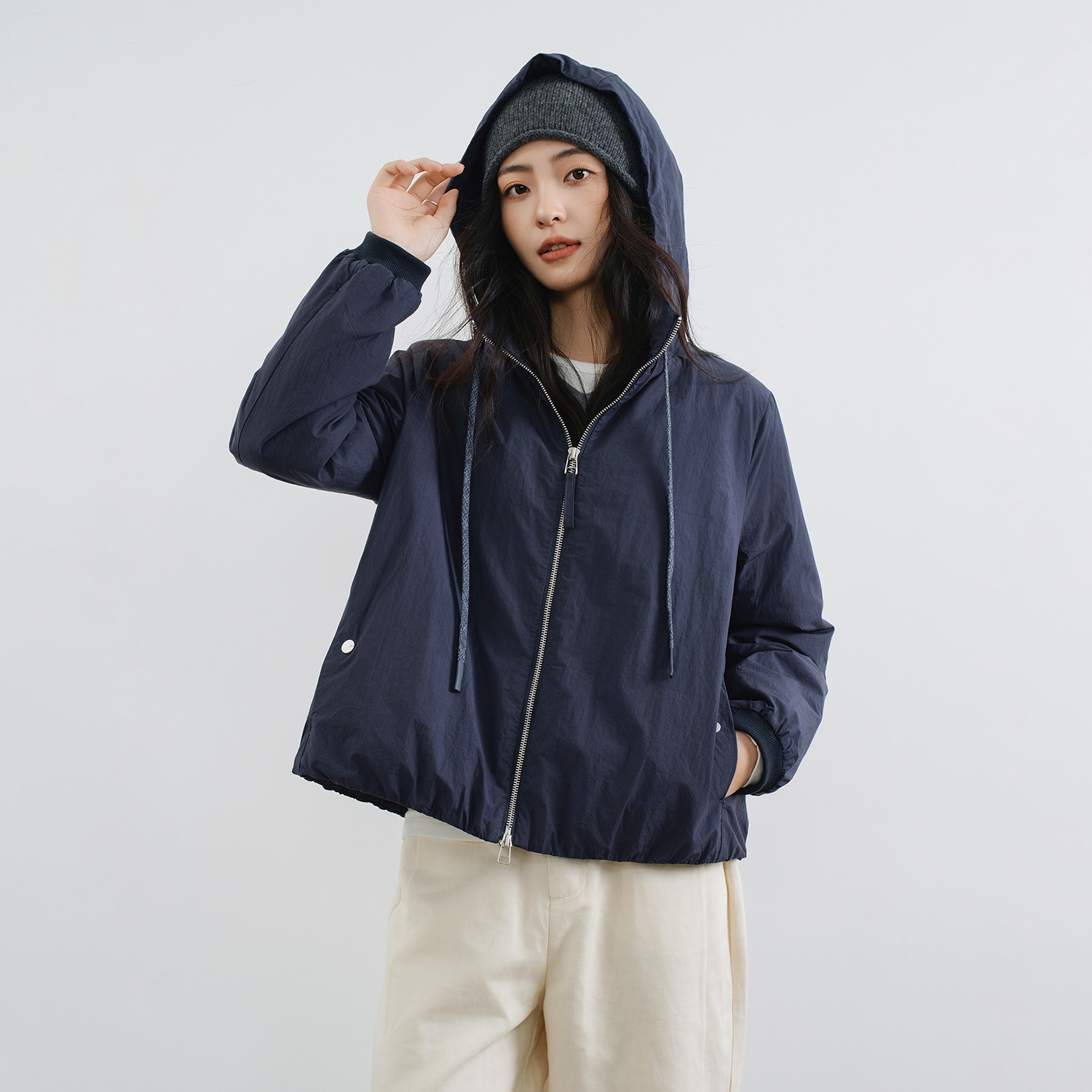 梭家｜听过的歌｜新雪丽高效保暖 精选匹马棉连帽女士秋冬外套