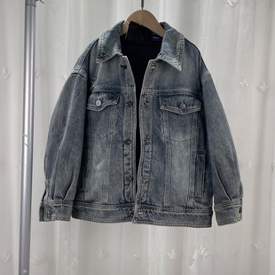 NX品牌撤柜童装中大童男女内胆可拆卸羽绒服青少年儿童秋冬牛仔衣