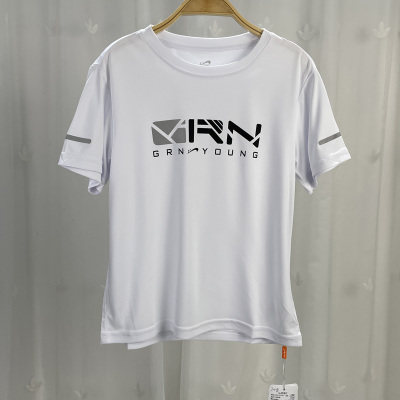 GRN品牌折扣童装中大童男童短袖T恤衫儿童夏季速干运动上衣