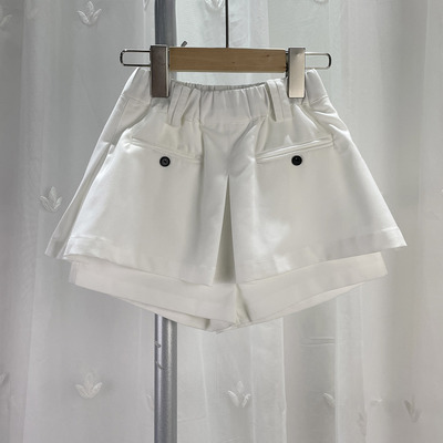 110码 宝W品牌折扣童装中童女童短裤儿童夏季百搭小A版 休闲裤