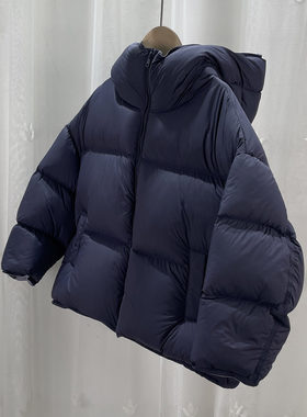NX品牌撤柜童装中大童男女连帽羽绒服青少年儿童冬季泡芙鸭绒外套
