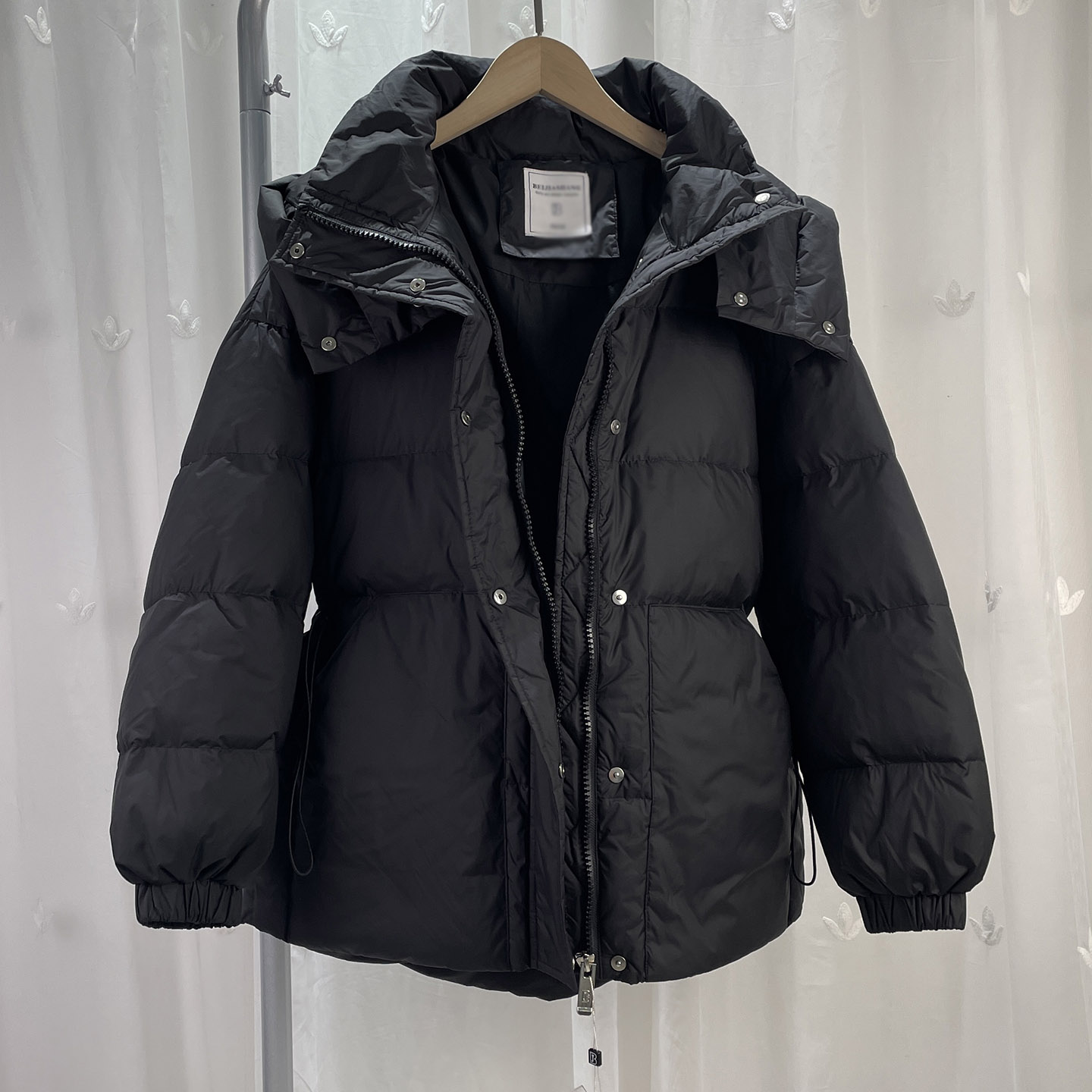 BJS品牌折扣童装大童女童连帽羽绒服学生儿童冬季鸭绒外套 少女装