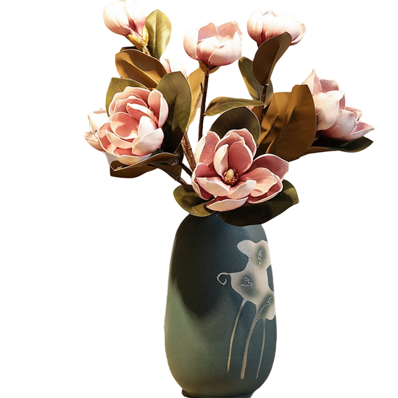 新中式泡沫玉兰仿真花手感单只木棉假花餐桌客厅橱窗摆放装饰花艺,家居饰品,仿真花/假花,淘宝优惠券,粉丝福利购,淘宝优惠卷