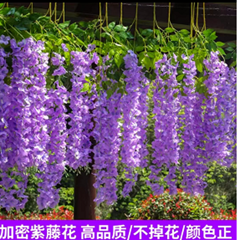 仿真紫藤花豆花串紫罗兰绢花装饰藤蔓仿真植物吊顶花婚庆假花藤条,鲜花速递/花卉仿真/绿植园艺,仿真花,淘宝优惠券,粉丝福利购,淘宝优惠卷