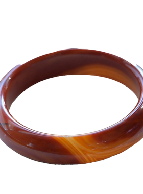 战国红天然玛瑙手镯复古款女饰品