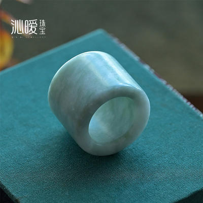 玉扳指大号指环翡翠色戒指男款