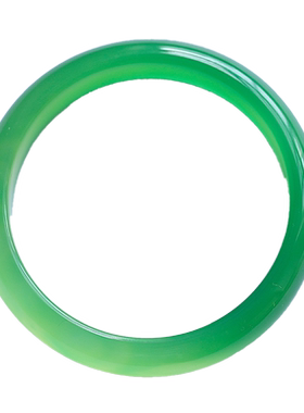 天然绿玉髓手镯女一物一图玛瑙