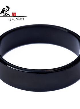 天然黑玛瑙手镯方镯款式女