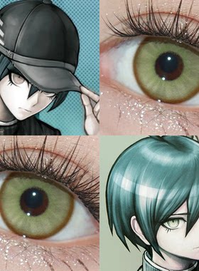 最原终一cos美瞳弹丸论破年抛小大直径正品隐形眼镜cosplay佳ja