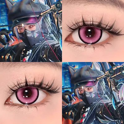 露娜黑天际线cos美瞳三角洲行动超能粉酸Q桃桃粉色星云桃夭粉婷Ja