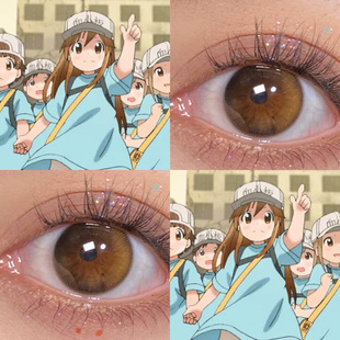 血小板COS美瞳金色棕色日漫工作细胞可爱cosplay若HN