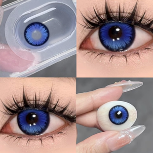 香凝蝶翅美瞳蓝色半年抛年抛隐形眼镜女大直径2024新款官方正品JA