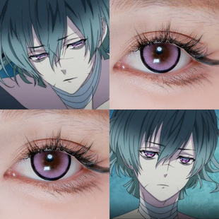 无神梓COS美瞳魔鬼恋人维也纳紫芋泥紫幻系紫KING紫木槿紫显色Ja