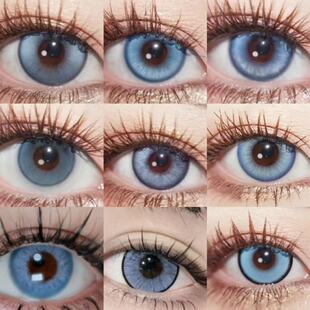 doya蓝灰色美瞳cos日抛鹿野公孙离许则梅菲斯梶莲长崎素结城理JA