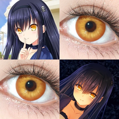 久岛鸥cos美瞳日抛夏日口袋galgame金羽秘境花魁咲招财金漫展佳ja