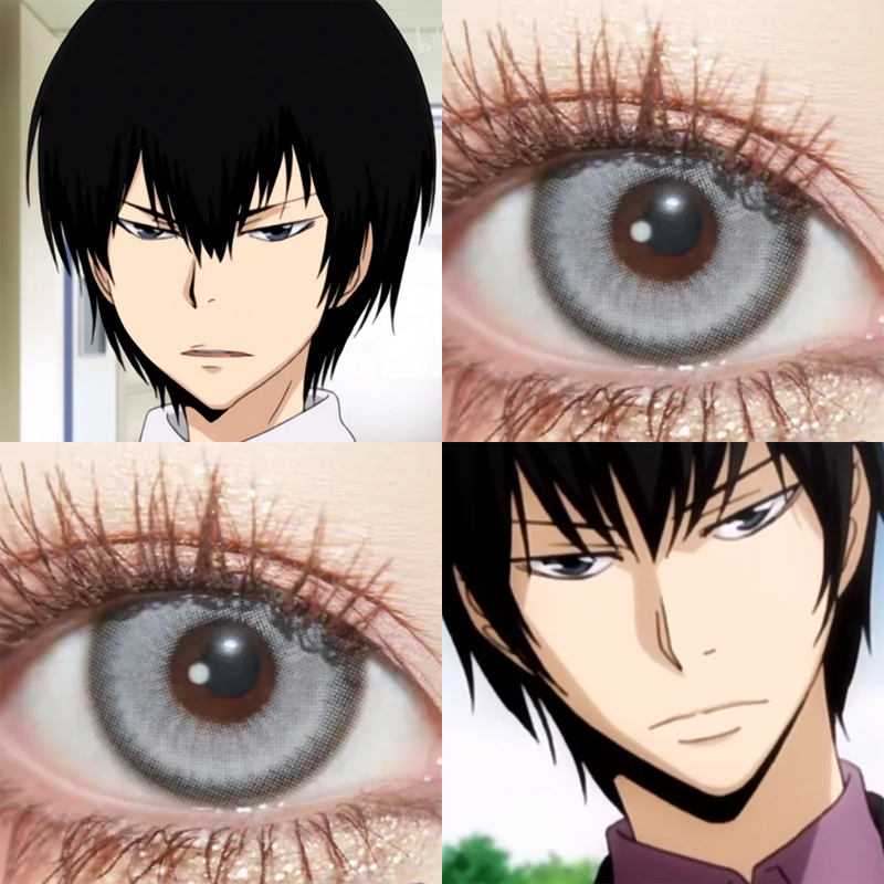 云雀恭弥COS美瞳日抛家庭教师太空银灰次元雾灰星辰泪灰显色佳ja