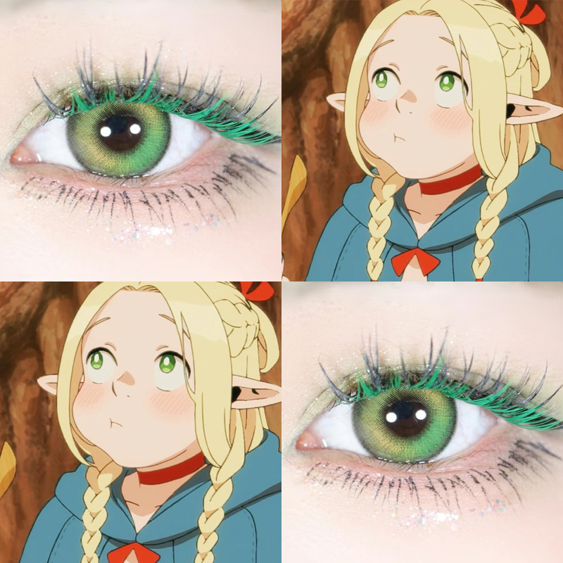 玛露希尔cos美瞳蓝色混血显色日抛两十片迷宫饭coaplay漫展美瞳HN