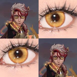 作曲家猎龙者cos美瞳金色第五人格混血大直径显色彩色隐形眼镜JA