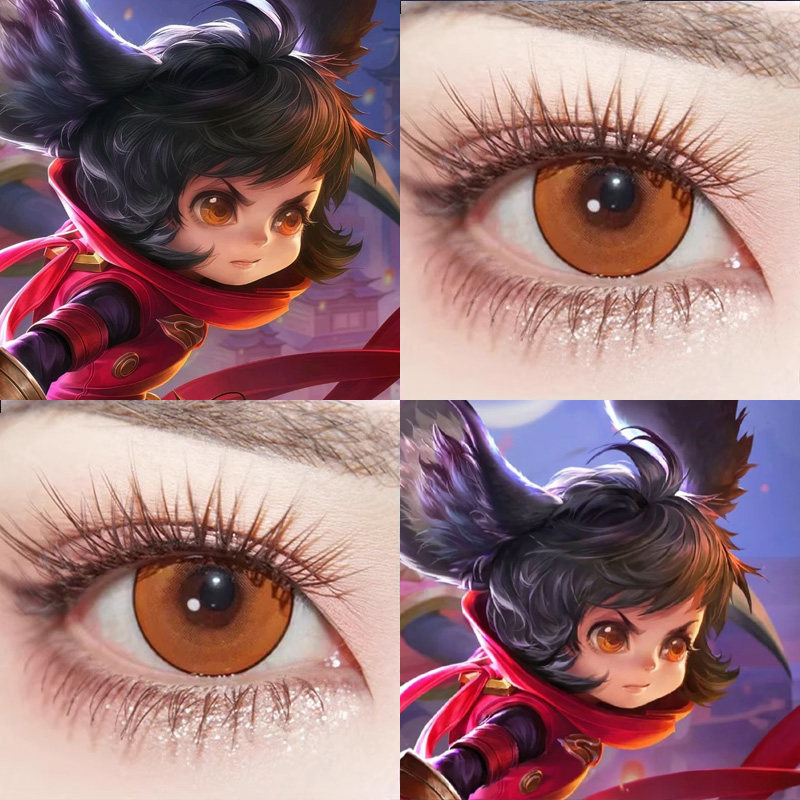 王者李元芳cos美瞳烤布丁闪耀日出萤火甜橙落日晚霞红灵梦魇婷Ja